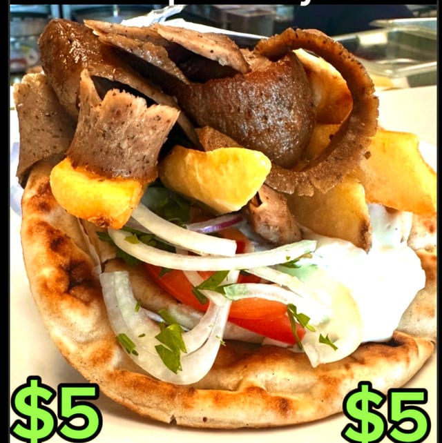 $5 BEEF AND LAMB GYRO.