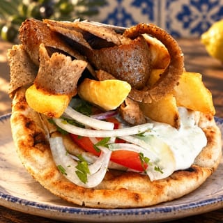 Authentic Street Athenian Beef and Lamb Gyros