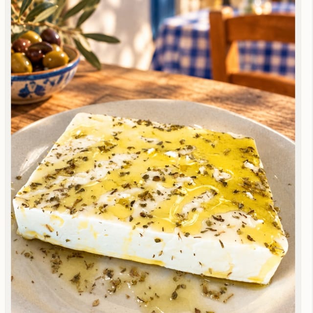 Greek Imported Barrel Feta Cheese From Goat and Sheep Milk.
