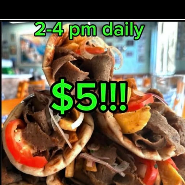 $5 GYROS  SPECIAL 2-4PM DAILY