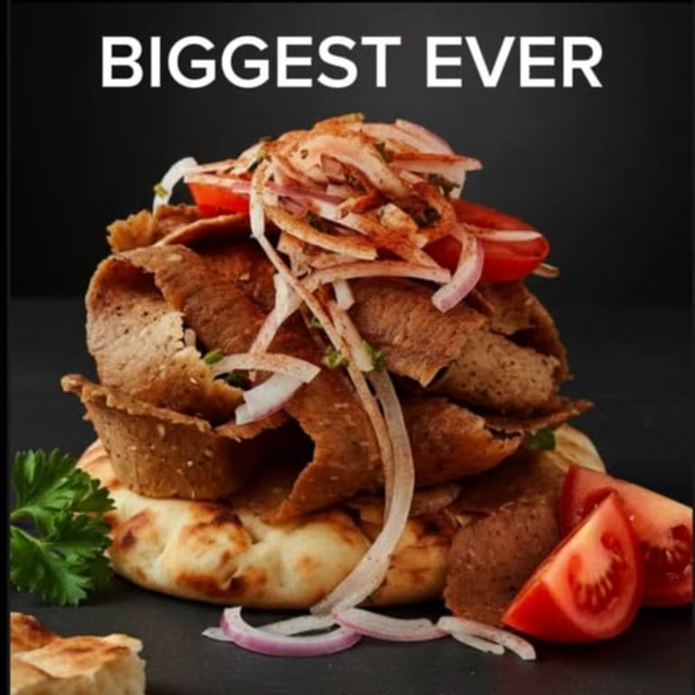 OUR FAMOUS LOADED GYROS.BIGGEST GYROS  EVER 🔥