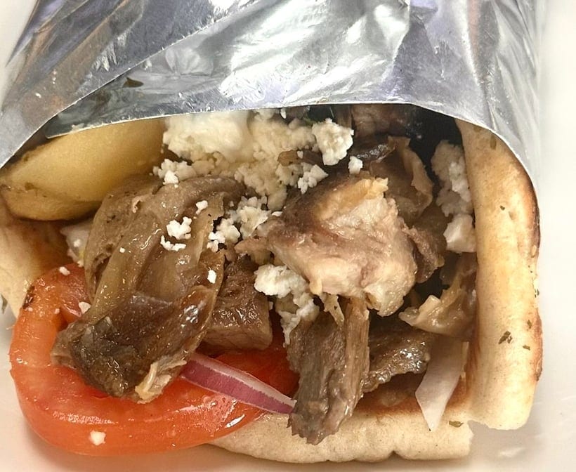 Roasted Lamb Pita.