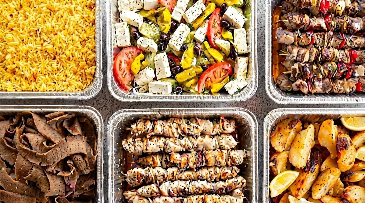 10 people Pick Up To 2 Proteins (full buffet).